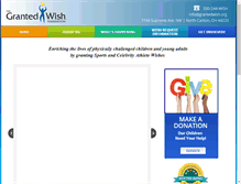 Tablet Screenshot of grantedwish.org